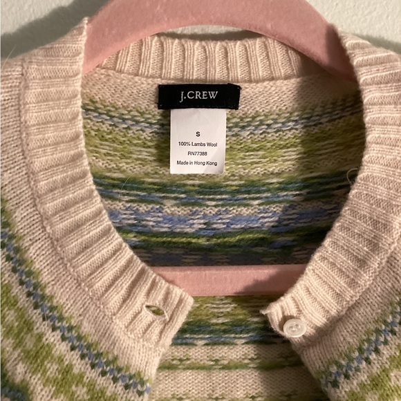 J.Crew Cardigan Wool Sweater, size 6 - Picture 2 of 3